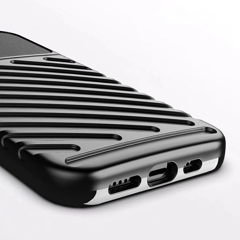 Thunder Case Flexible Tough Rugged Cover TPU Case for iPhone 13 mini blackeng
