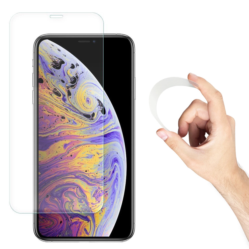Wozinsky Nano Flexi Glass Hybrid Screen Protector Tempered Glass for iPhone 13 minieng