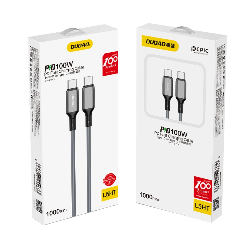 Dudao quick charging PD USB Type C - USB Type C cable 100W 1m (L5HT)eng