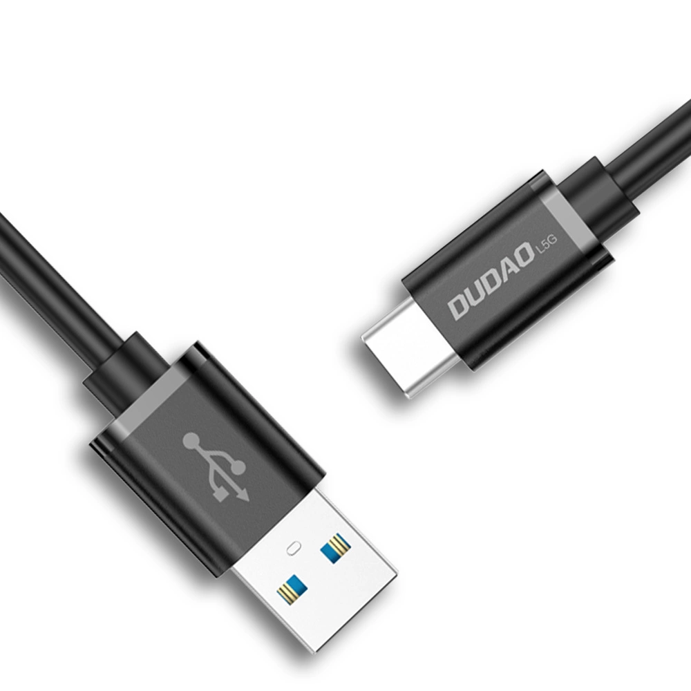 Dudao cable USB cable - USB Type C Super Fast Charge 1 m black (L5G-Black)eng