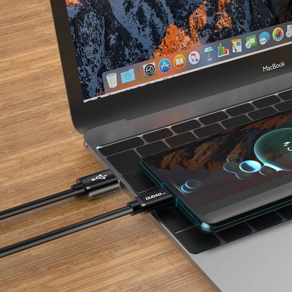 Dudao cable USB cable - USB Type C Super Fast Charge 1 m black (L5G-Black)eng