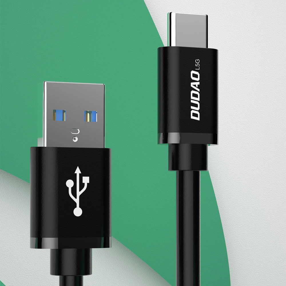 Dudao cable USB cable - USB Type C Super Fast Charge 1 m black (L5G-Black)eng