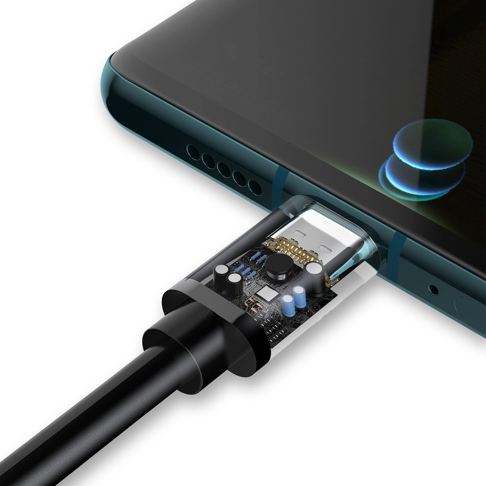 Dudao cable USB cable - USB Type C Super Fast Charge 1 m black (L5G-Black)eng