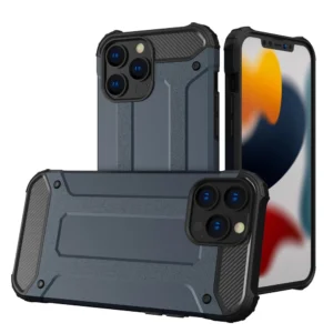 Hybrid Armor Case Tough Rugged Cover for iPhone 13 Pro blueeng