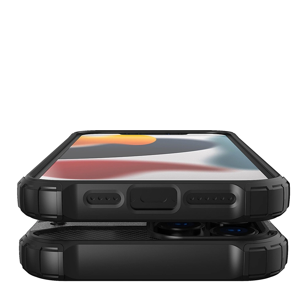 Hybrid Armor Case Tough Rugged Cover for iPhone 13 Pro blueeng