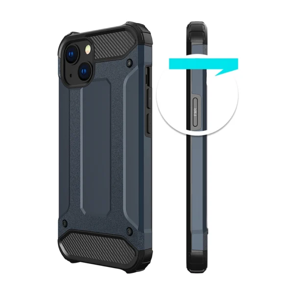 Hybrid Armor Case Tough Rugged Cover for iPhone 13 mini silvereng