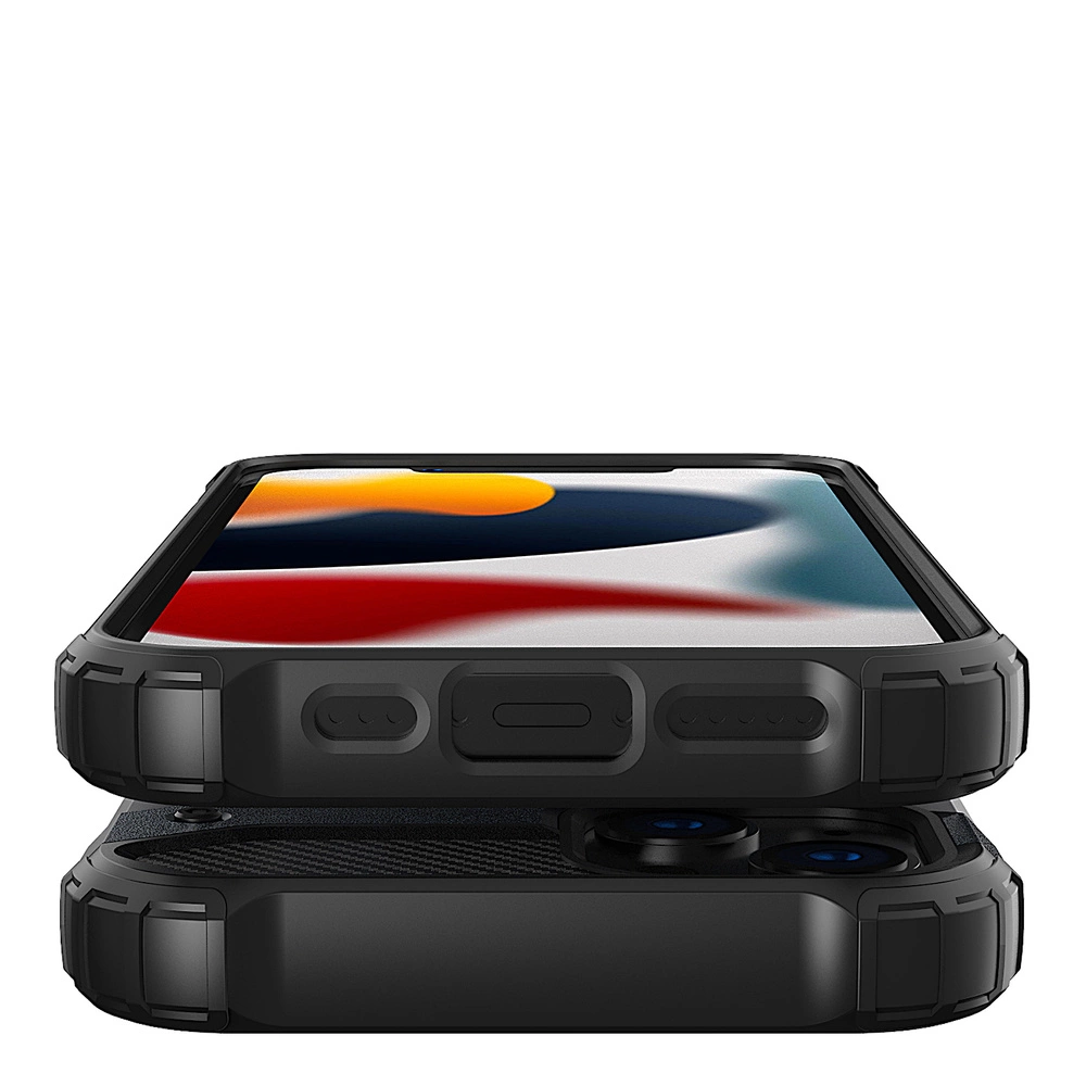 Hybrid Armor Case Tough Rugged Cover for iPhone 13 mini silvereng