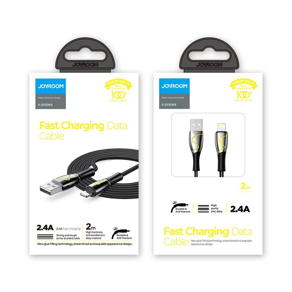 Joyroom Mermaid Series K6 USB-A / Lightning 2.4A cable 2m - blackeng