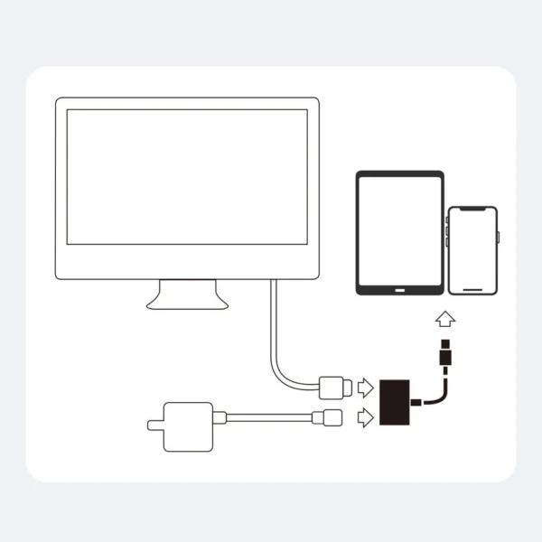 Joyroom S-H141 Lightning (male) - HDMI FullHD 1080p 60Hz (female) / Lightning (female) adapter - whiteeng