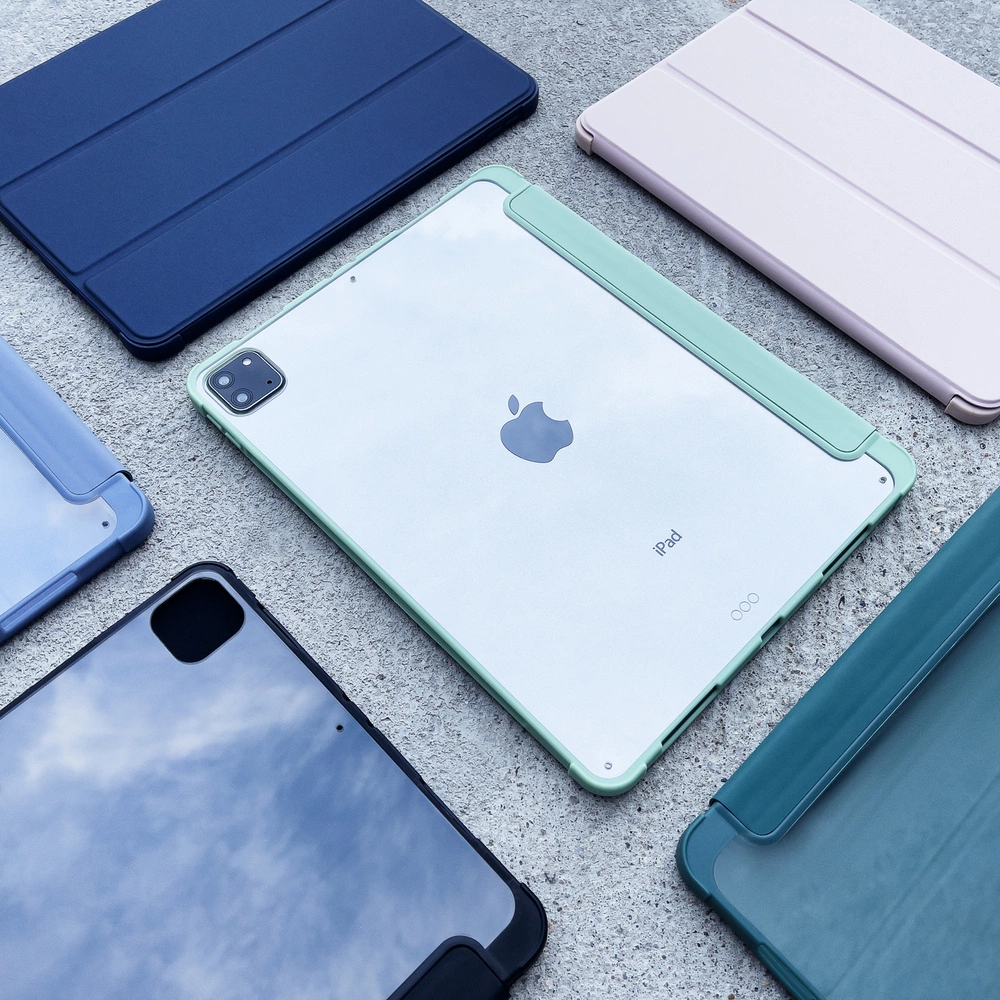Stand Tablet Case Smart Cover case for iPad Pro 12.9 '' 2021 with stand function pinkeng