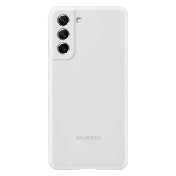 Samsung Silicone Cover Flexible Gel Case for Samsung Galaxy S21 FE white (EF-PG990TWEGWW)eng