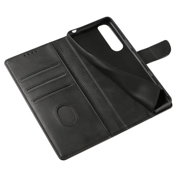 Magnet Case elegant case cover cover with a flap and stand function for Sony Xperia 1 III blackeng