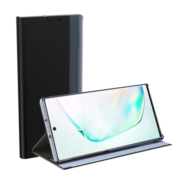 Sleep Case Bookcase Type Case with Smart Window for iPhone 13 Pro blackeng
