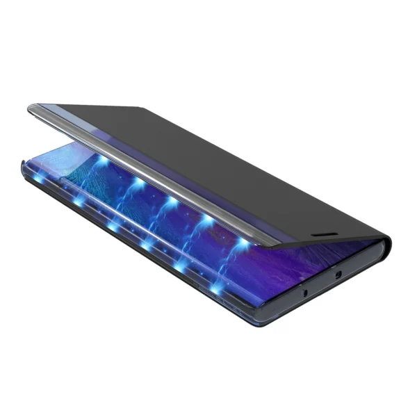 Sleep Case Bookcase Type Case with Smart Window for iPhone 13 Pro blackeng