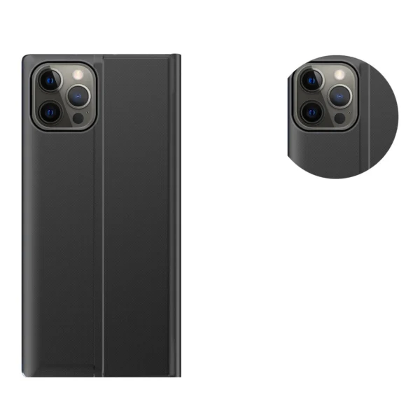 Sleep Case Bookcase Type Case with Smart Window for iPhone 13 Pro pinkeng