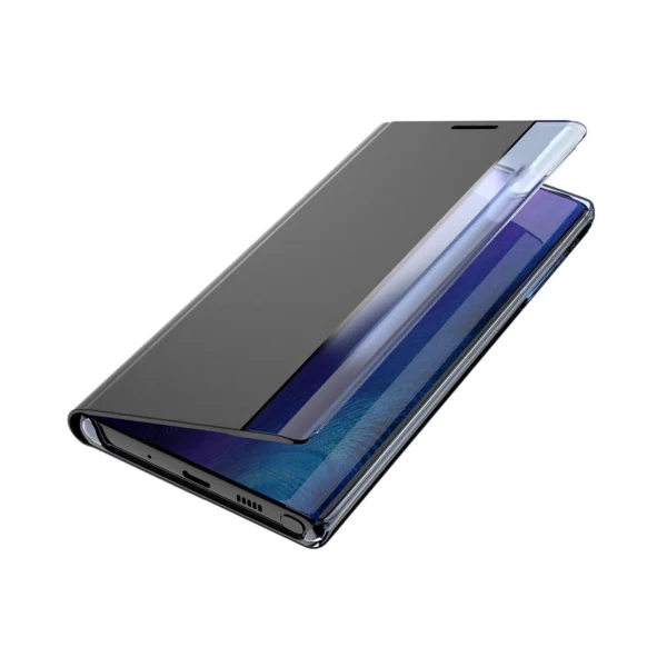Sleep Case Bookcase Type Case with Smart Window for iPhone 13 mini blueeng