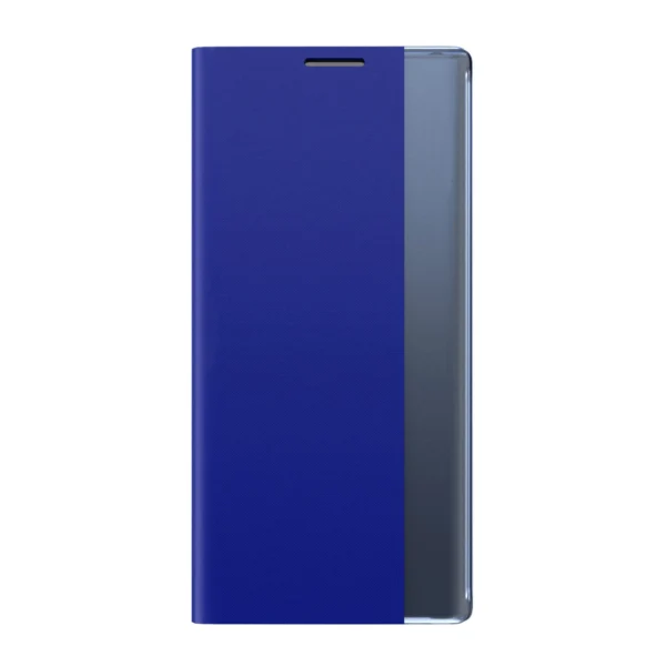 Sleep Case Bookcase Type Case with Smart Window for iPhone 13 mini blueeng