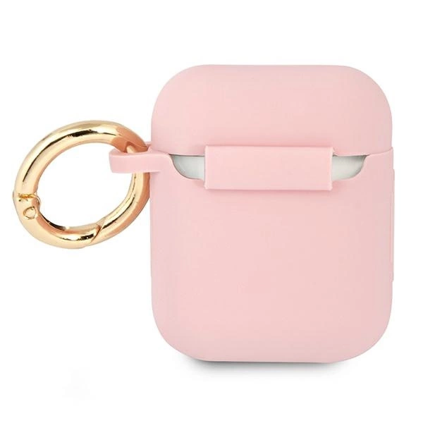 Guess GUA2SSSI AirPods cover pink/pink Silicone Vintage Scripteng