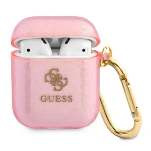 Guess GUA2UCG4GP AirPods cover pink/pink Glitter Collectioneng