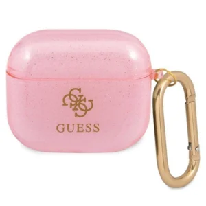Guess GUA3UCG4GP AirPods 3 cover pink/pink Glitter Collectioneng