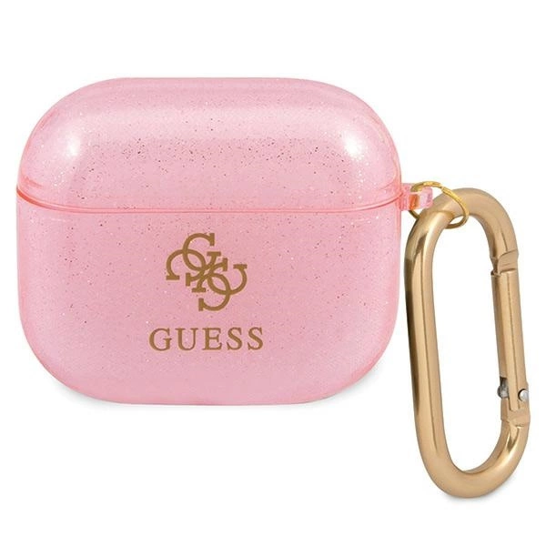 Guess GUA3UCG4GP AirPods 3 cover pink/pink Glitter Collectioneng