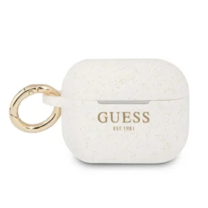 Guess GUAPSGGEH AirPods Pro cover white/white Silicone Glittereng