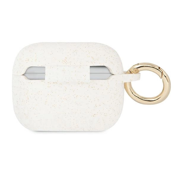 Guess GUAPSGGEH AirPods Pro cover white/white Silicone Glittereng