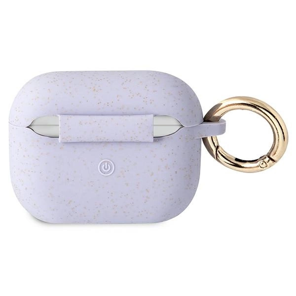 Guess GUAPSGGEU AirPods Pro cover purple/purple Silicone Glittereng