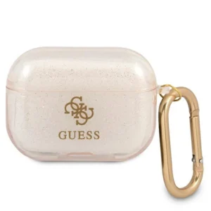 Guess GUAPUCG4GD AirPods Pro cover gold/gold Glitter Collectioneng