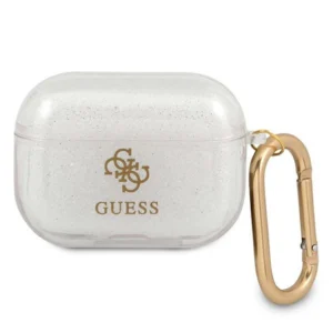 Guess GUAPUCG4GT AirPods Pro cover Transparent Glitter Collectioneng