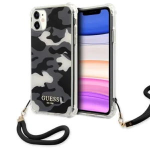 Guess GUHCN61KSARBK iPhone 11 6.1" / Xr black/black hardcase Camo Collectioneng