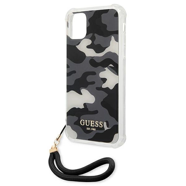 Guess GUHCN61KSARBK iPhone 11 6.1" / Xr black/black hardcase Camo Collectioneng