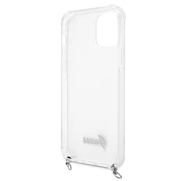 Guess GUHCP12LKC4GSSI iPhone 12 Pro Max 6.7" Transparent hardcase 4G Silver Chaineng