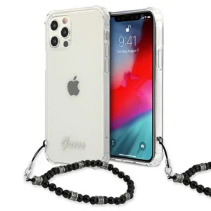 Guess GUHCP12LKPSBK iPhone 12 Pro Max 6.7" Transparent hardcase Black Pearleng