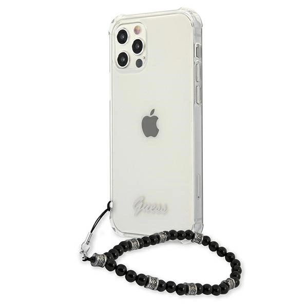 Guess GUHCP12LKPSBK iPhone 12 Pro Max 6.7" Transparent hardcase Black Pearleng