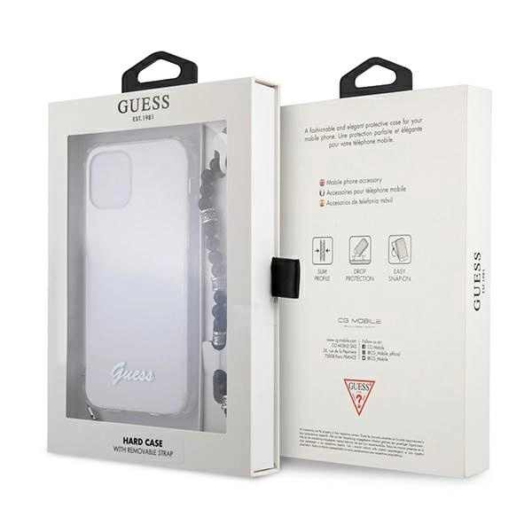 Guess GUHCP12LKPSBK iPhone 12 Pro Max 6.7" Transparent hardcase Black Pearleng