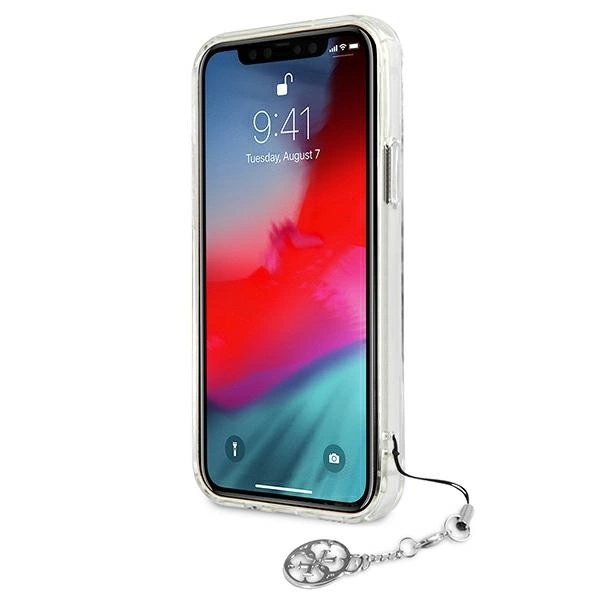 Guess GUHCP12LKS4GSI iPhone 12 Pro Max 6.7" Transparent hardcase 4G Silver Charms Collectioneng