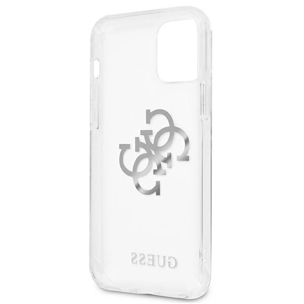 Guess GUHCP12LKS4GSI iPhone 12 Pro Max 6.7" Transparent hardcase 4G Silver Charms Collectioneng
