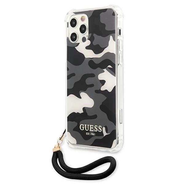 Guess GUHCP12LKSARBK iPhone 12 Pro Max 6.7" black/black hardcase Camo Collectioneng
