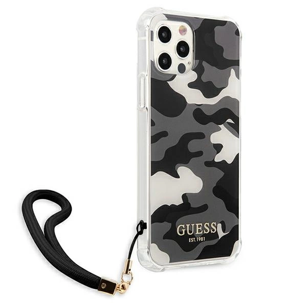 Guess GUHCP12LKSARBK iPhone 12 Pro Max 6.7" black/black hardcase Camo Collectioneng