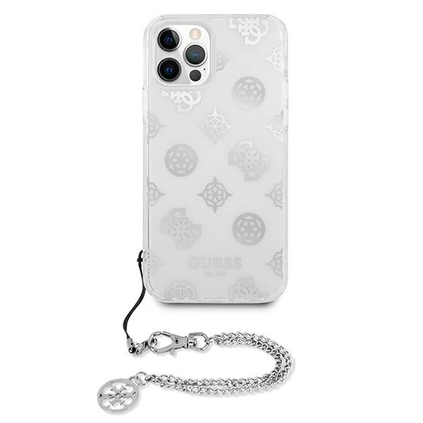 Guess GUHCP12LKSPESI iPhone 12 Pro Max 6.7" silver/silver hardcase Peony Chain Collectioneng