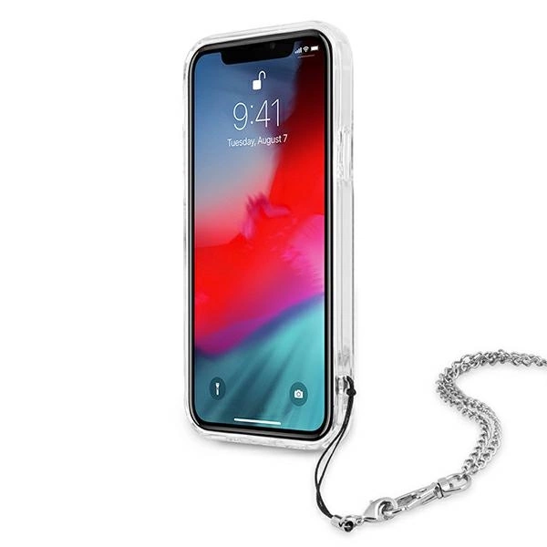 Guess GUHCP12LKSPESI iPhone 12 Pro Max 6.7" silver/silver hardcase Peony Chain Collectioneng