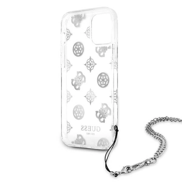 Guess GUHCP12LKSPESI iPhone 12 Pro Max 6.7" silver/silver hardcase Peony Chain Collectioneng