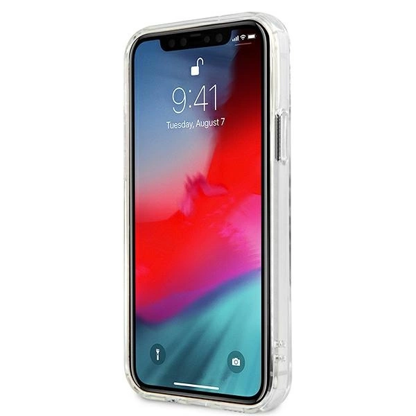 Guess GUHCP12LKTRSVSI iPhone 12 Pro Max 6.7" Transparent hardcase Vintage Script Silvereng