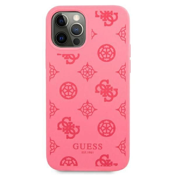 Guess GUHCP12LLSPEFU iPhone 12 Pro Max 6.7" fuchsia/fuchsia hard case Peony Collectioneng