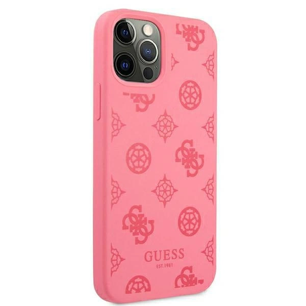 Guess GUHCP12LLSPEFU iPhone 12 Pro Max 6.7" fuchsia/fuchsia hard case Peony Collectioneng