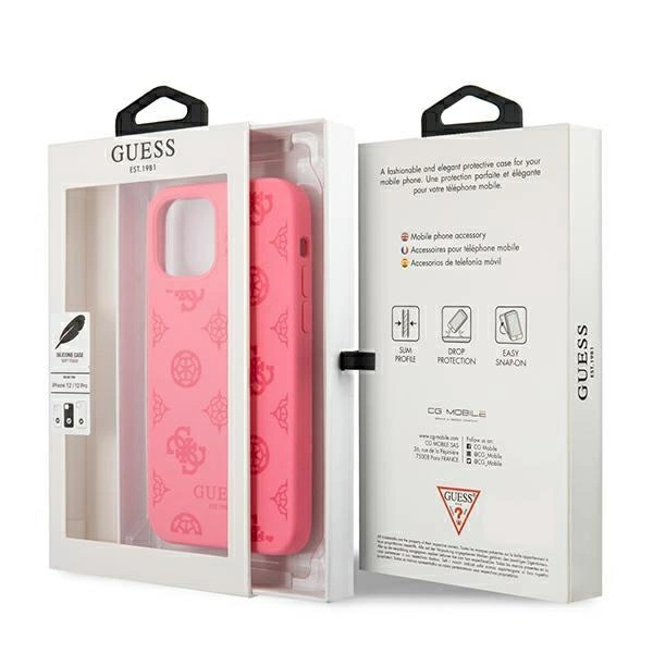Guess GUHCP12LLSPEFU iPhone 12 Pro Max 6.7" fuchsia/fuchsia hard case Peony Collectioneng