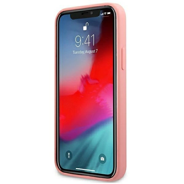 Guess GUHCP12LLSPEWPI iPhone 12 Pro Max 6.7" pink/pink hard case Peony Collectioneng