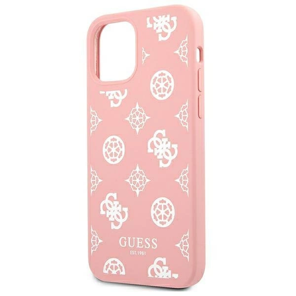 Guess GUHCP12LLSPEWPI iPhone 12 Pro Max 6.7" pink/pink hard case Peony Collectioneng