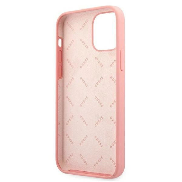 Guess GUHCP12LLSPEWPI iPhone 12 Pro Max 6.7" pink/pink hard case Peony Collectioneng